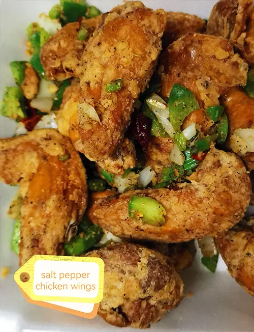 Salt and pepper chicken wings