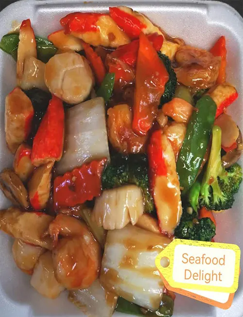 Seafood delight with vegetables